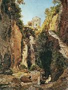 Heinrich Reinhold Ravine at Sorrento oil painting reproduction